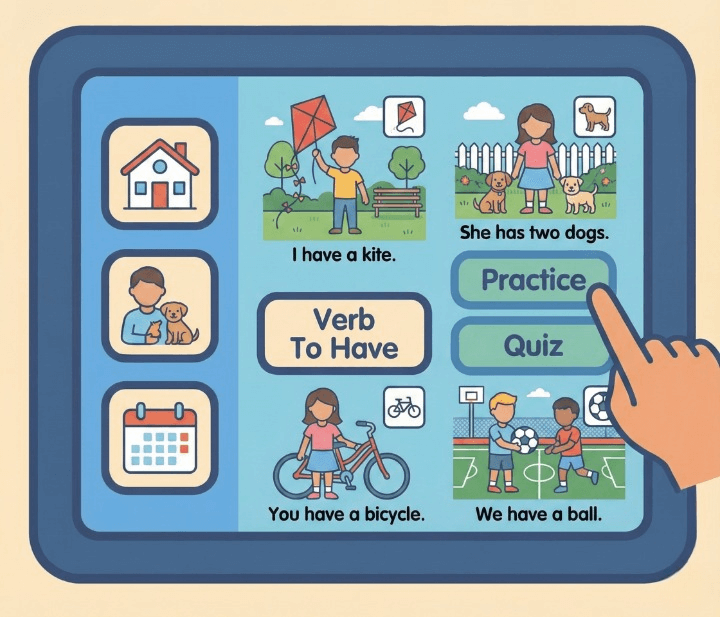 Acceder al tema: Verb To Have (affirmative)