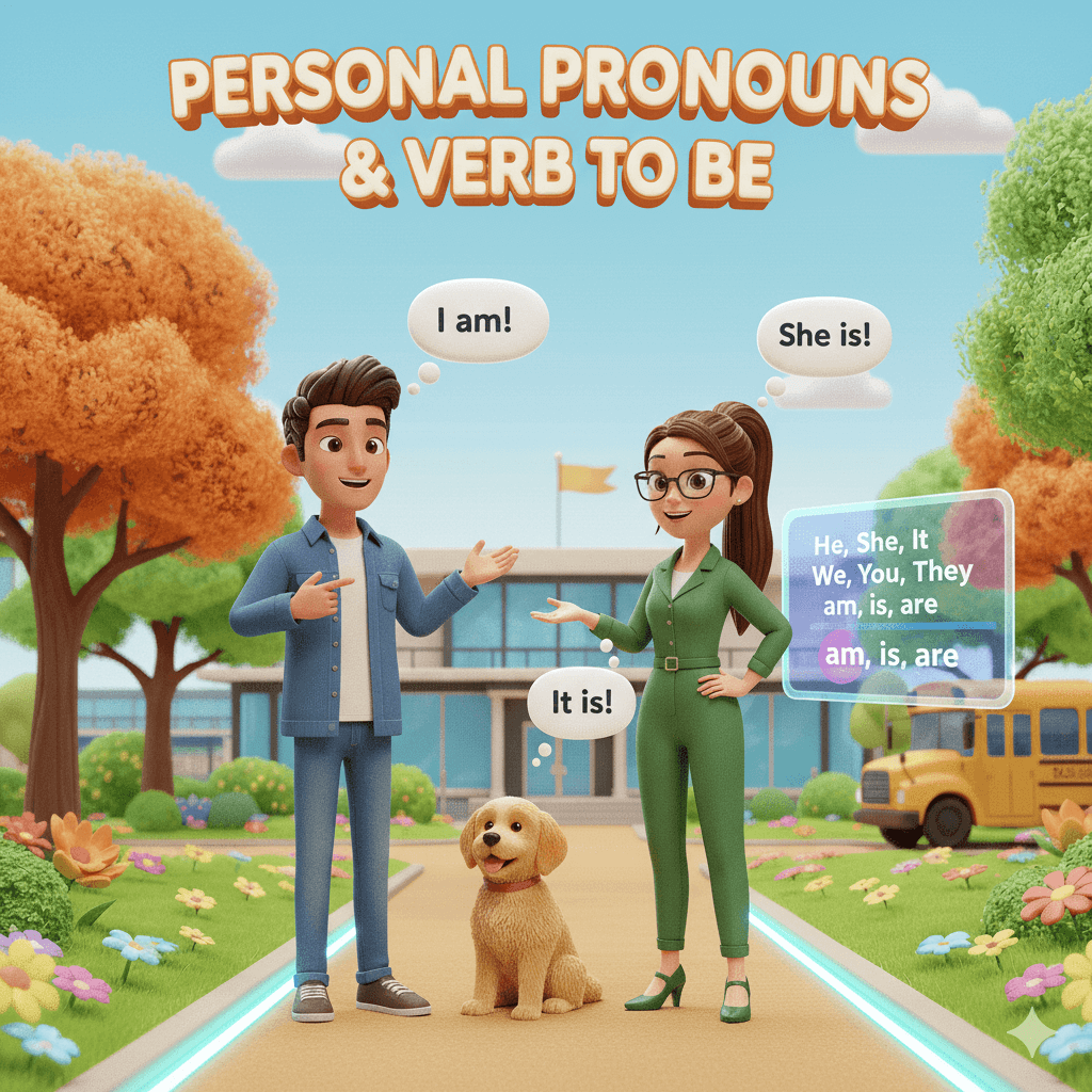 Acceder al tema: Personal pronouns and verb to be