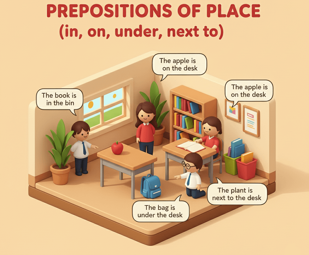 Acceder al tema: Prepositions of place