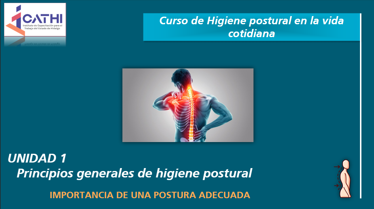 Etiqueta de Importancia de la Higiene postural