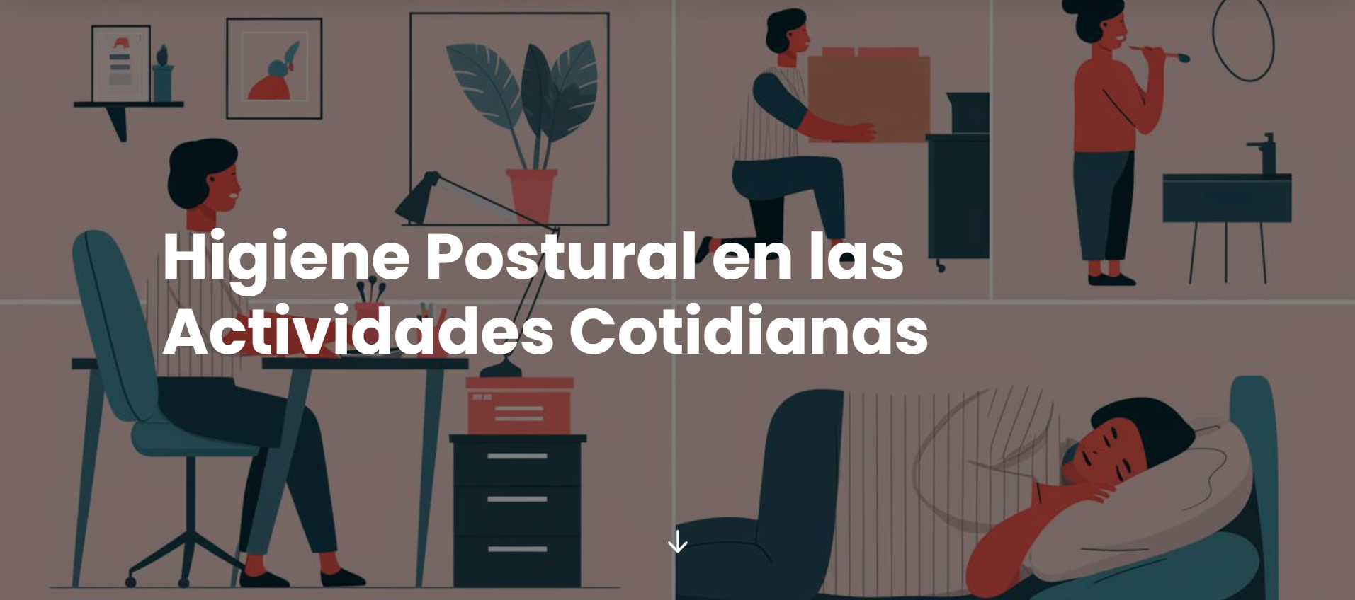 Etiqueta de Higiene postural en actividades cotidianas