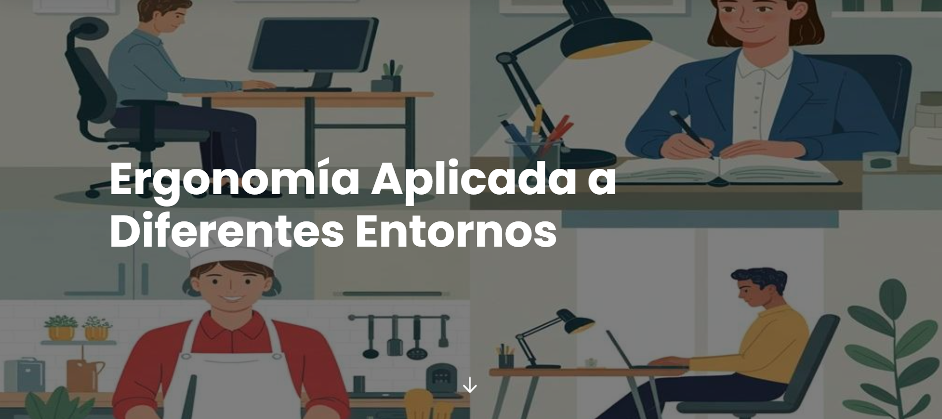 Etiqueta de Ergonomía aplicada a diferentes entornos