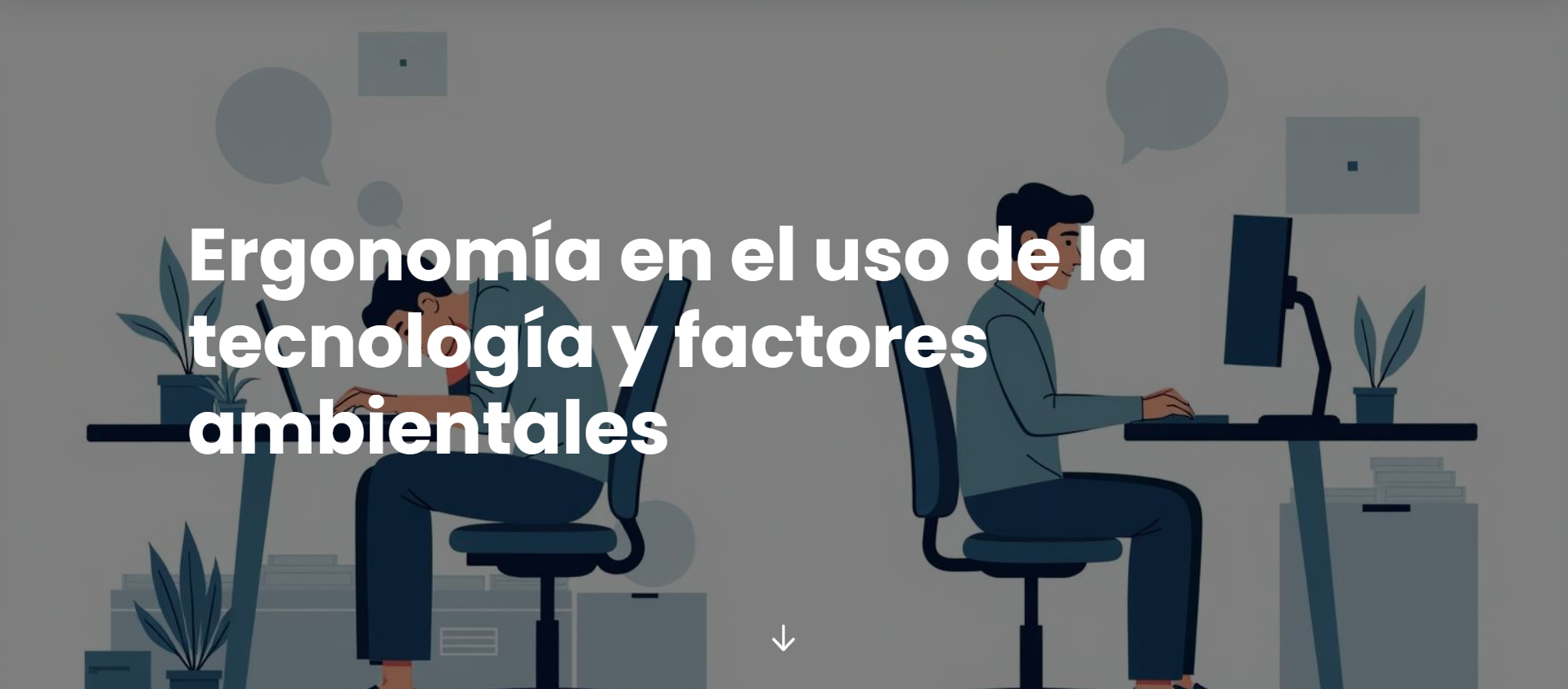Etiqueta de Ergonomía en el uso de la tecnología y factores ambientales
