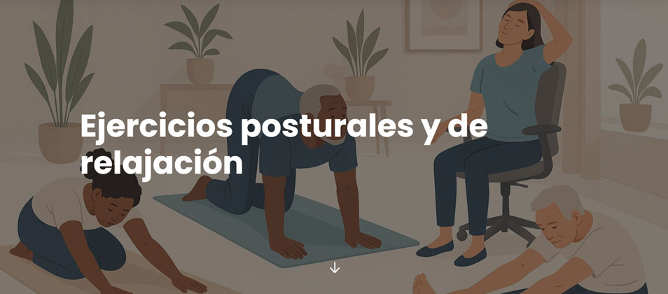 Etiqueta de Ejercicios posturales y de relajación